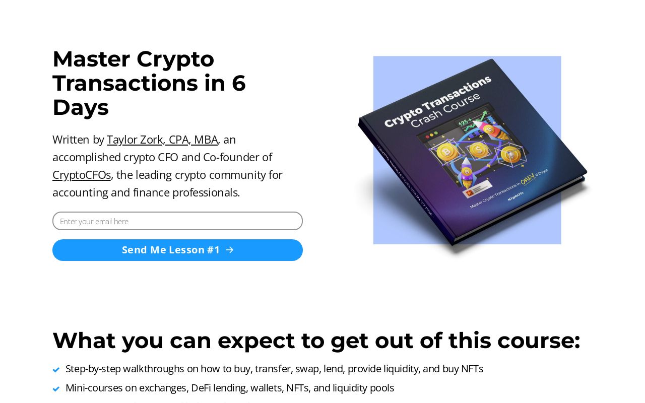 Crypto Transactions Crash Course